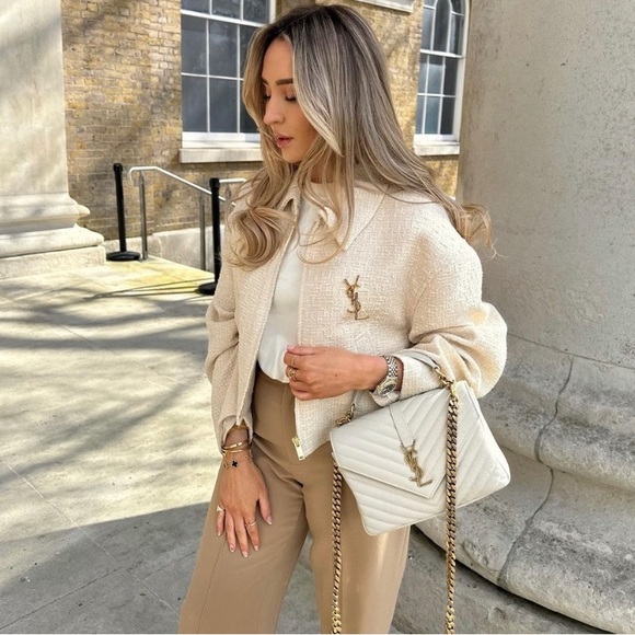 Zara Textured Weave Bomber Jacket NWT - Picture 6 of 17